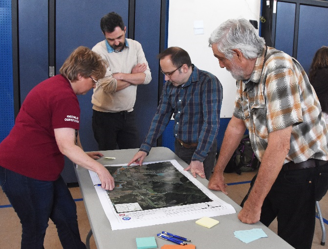 The state-led Oregon Silver Jackets Team hosted public meetings to review floodplain maps with the local community based on an interagency flood study in the basin. Silver Jackets is one of several programs in which USACE participates dedicated to engaging with external partners to collaboratively manage flood and coastal storm risk. 